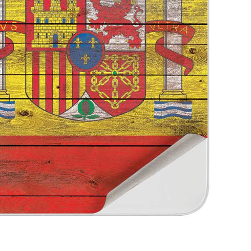 Spain Flag Dark Wood Surface Duo Skin