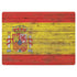 Spain Flag Dark Wood Surface Laptop 2 Skin