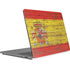Spain Flag Dark Wood Surface Laptop Studio Skin