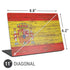 Spain Flag Dark Wood Universal Laptop 11in (8.8 x 6.2in) Skin