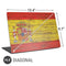 Spain Flag Dark Wood Universal Laptop 16.6in (13.4 x 9.7in) Skin
