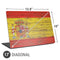 Spain Flag Dark Wood Universal Laptop 17in (13.8 x 10in) Skin