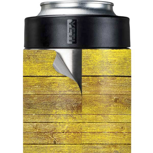 Spain Flag Dark Wood Yeti Colster Can Insulator Skin