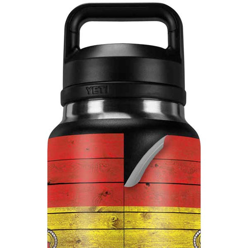 Spain Flag Dark Wood YETI Rambler 36oz Bottle Skin