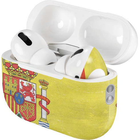 Spain Flag Distressed AirPods Pro 2nd Gen Skin