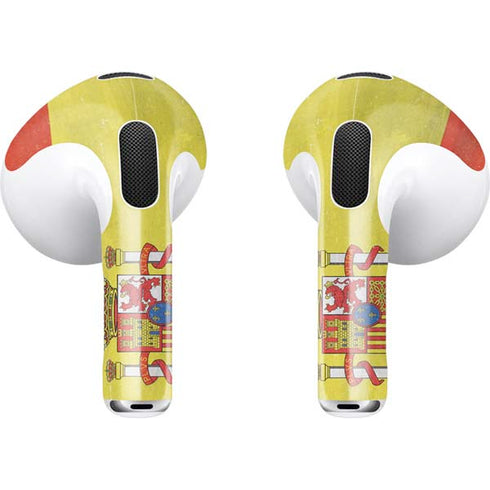 Spain Flag Distressed Apple AirPods (3rd Gen 2021) Skin