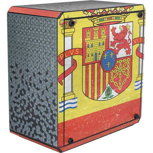 Spain Flag Distressed Cooler Master MasterBox Q300L Mini Tower Skin