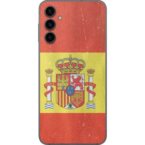 Spain Flag Distressed Galaxy A14 5G Skin