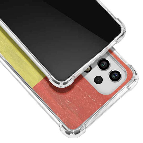 Spain Flag Distressed Galaxy A53 5G Clear Case