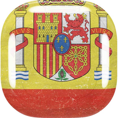Spain Flag Distressed Galaxy Buds Live Skin