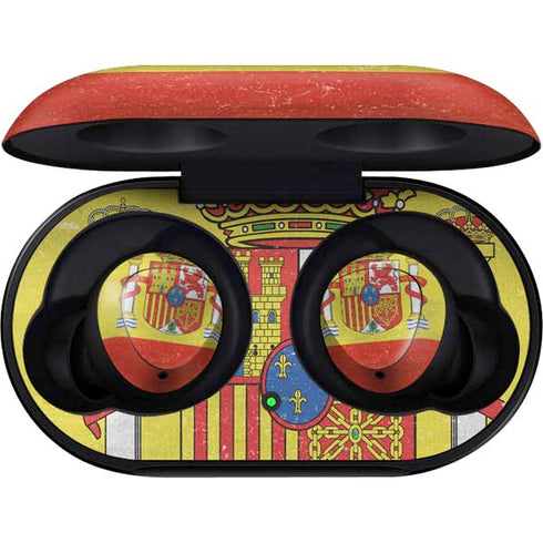 Spain Flag Distressed Galaxy Buds Skin