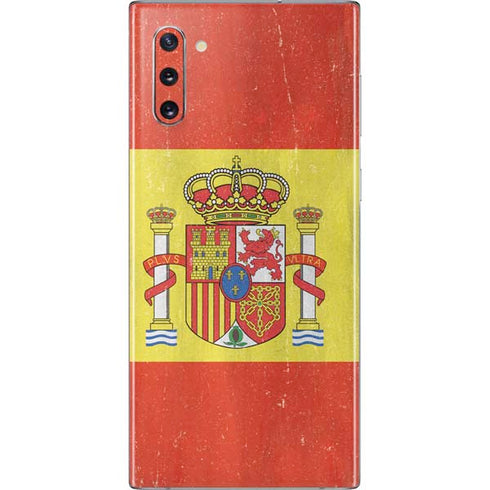 Spain Flag Distressed Galaxy Note 10 Skin