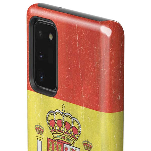 Spain Flag Distressed Galaxy Note20 5G Pro Case