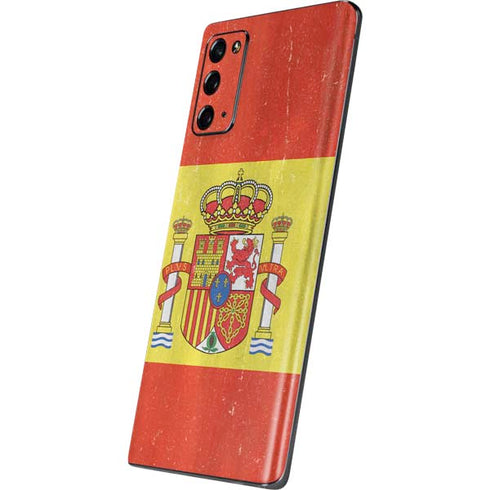 Spain Flag Distressed Galaxy Note20 5G Skin