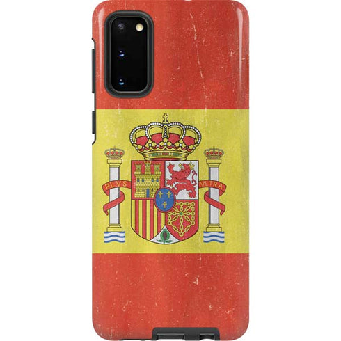 Spain Flag Distressed Galaxy S20 Pro Case