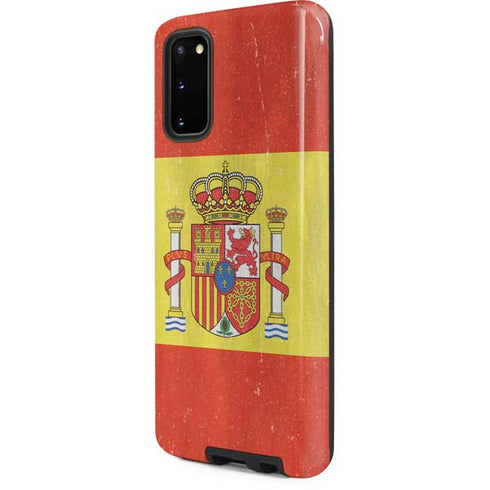 Spain Flag Distressed Galaxy S20 Pro Case