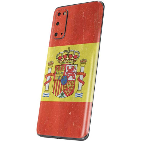 Spain Flag Distressed Galaxy S20 Skin