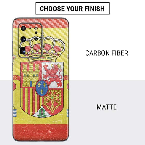 Spain Flag Distressed Galaxy S20 Ultra 5G Skin