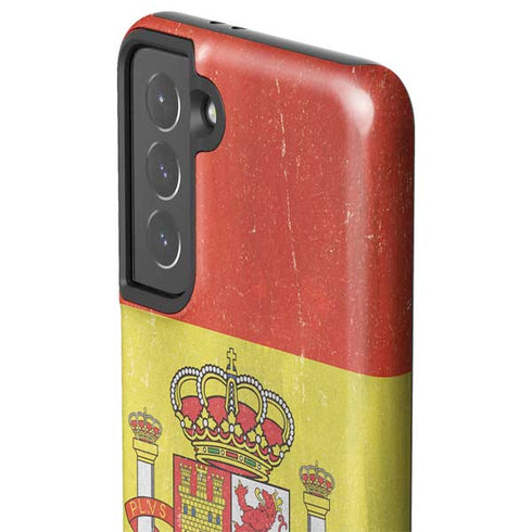 Spain Flag Distressed Galaxy S21 5G Pro Case