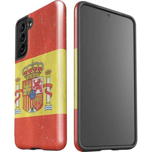Spain Flag Distressed Galaxy S21 5G Pro Case