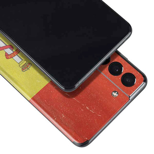 Spain Flag Distressed Galaxy S21 5G Skin