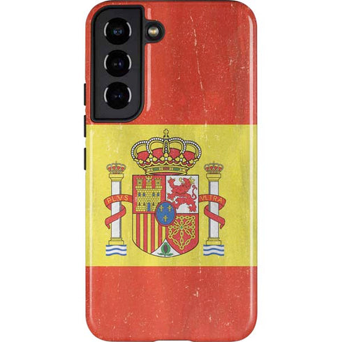 Spain Flag Distressed Galaxy S22 Pro Case