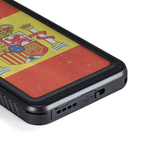 Spain Flag Distressed Galaxy S23 Waterproof Case