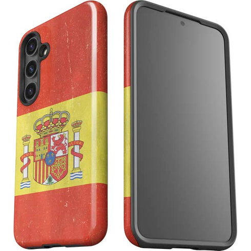 Spain Flag Distressed Galaxy S24 Impact Case