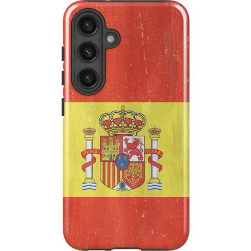 Spain Flag Distressed Galaxy S24 Plus Impact Case