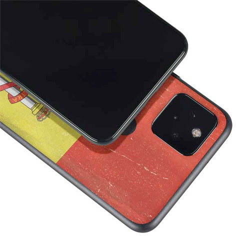 Spain Flag Distressed Google Pixel 4a 5G Skin