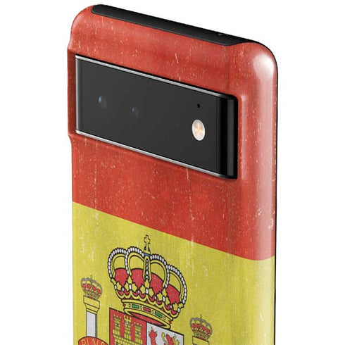 Spain Flag Distressed Google Pixel 6 Case