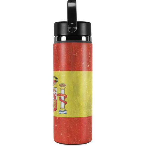 Spain Flag Distressed Hydro Flask 20oz Wide Mouth Skin