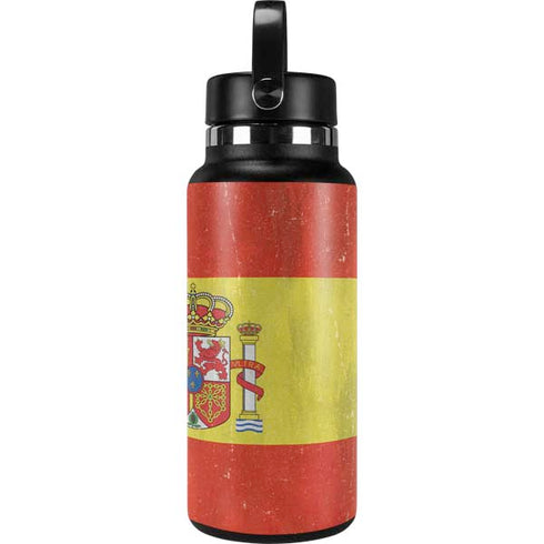 Spain Flag Distressed Hydro Flask 32oz Wide Mouth Skin