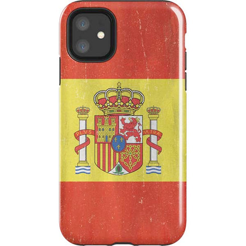 Spain Flag Distressed iPhone 11 Impact Case