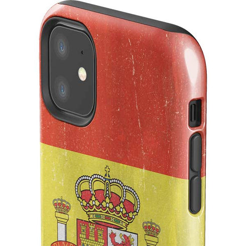 Spain Flag Distressed iPhone 11 Impact Case