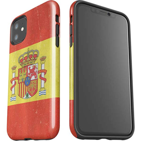Spain Flag Distressed iPhone 11 Impact Case