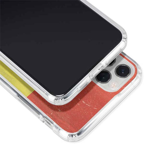 Spain Flag Distressed iPhone 11 Pro Clear Case