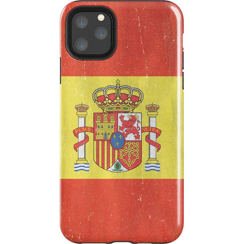 Spain Flag Distressed iPhone 11 Pro Max Impact Case