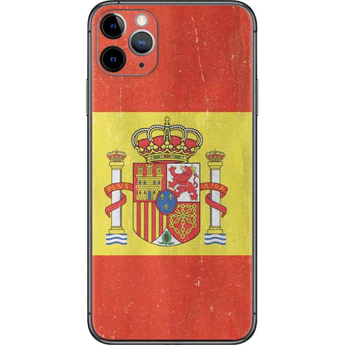 Spain Flag Distressed iPhone 11 Pro Max Skin