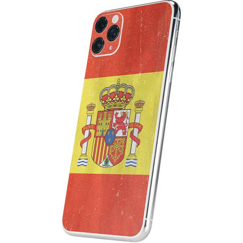 Spain Flag Distressed iPhone 11 Pro Max Skin