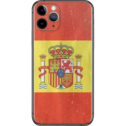 Spain Flag Distressed iPhone 11 Pro Skin