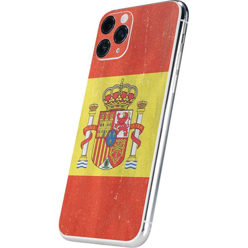 Spain Flag Distressed iPhone 11 Pro Skin