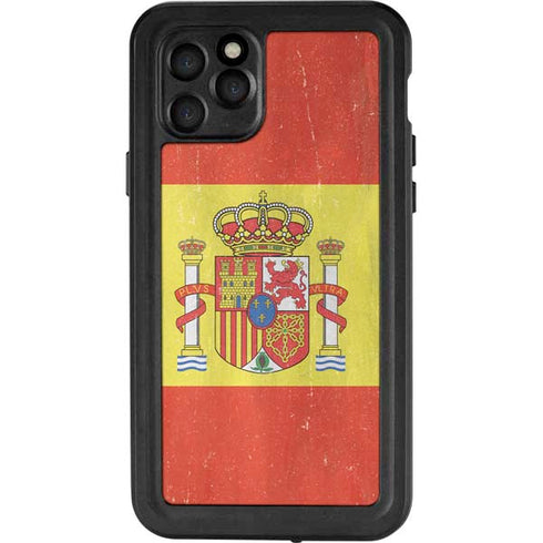 Spain Flag Distressed iPhone 11 Pro Waterproof Case