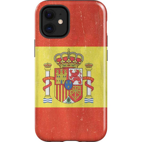Spain Flag Distressed iPhone 12 Mini Impact Case