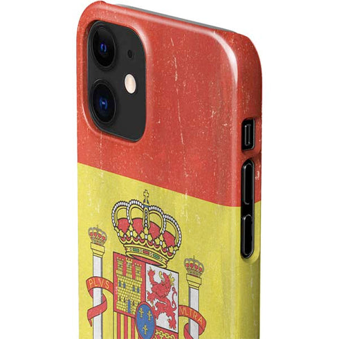 Spain Flag Distressed iPhone 12 Mini Lite Case