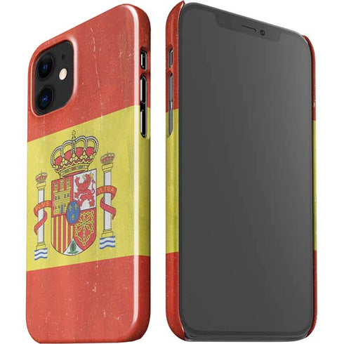 Spain Flag Distressed iPhone 12 Mini Lite Case