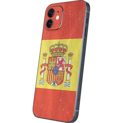 Spain Flag Distressed iPhone 12 Mini Skin