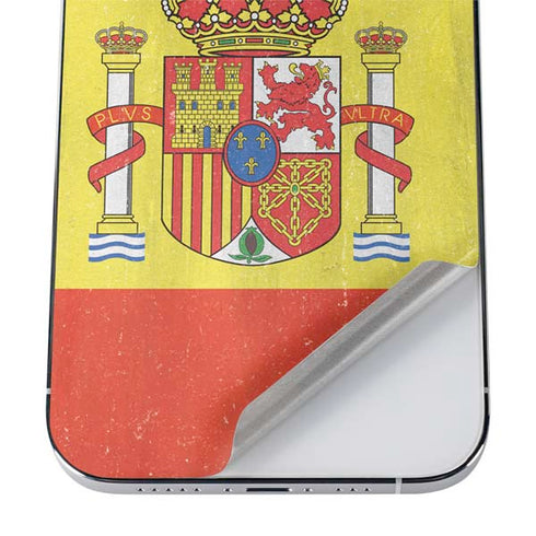 Spain Flag Distressed iPhone 12 Pro Skin