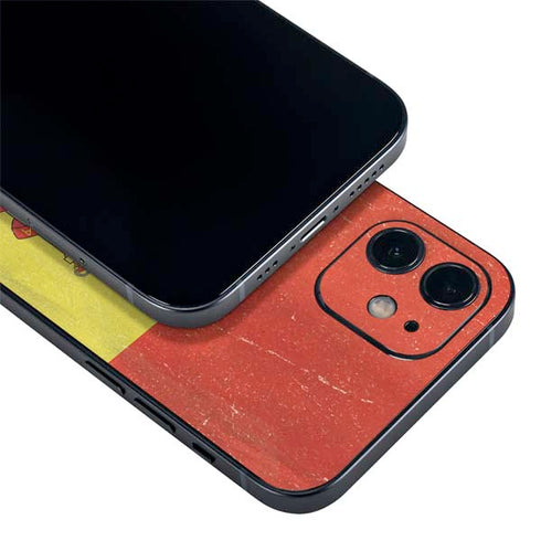 Spain Flag Distressed iPhone 12 Skin
