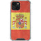 Spain Flag Distressed iPhone 13 Clear Case
